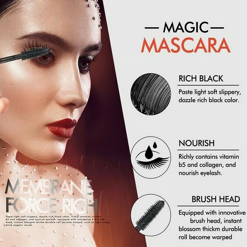 🔥2026 Hot Sale 49% OFF🎯4D Waterproof Silk Fibre Thick Lengthening Mascara