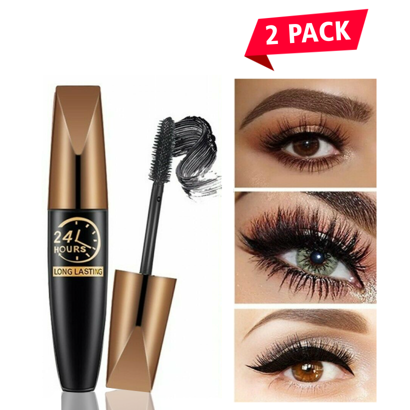 🔥2026 Hot Sale 49% OFF🎯4D Waterproof Silk Fibre Thick Lengthening Mascara