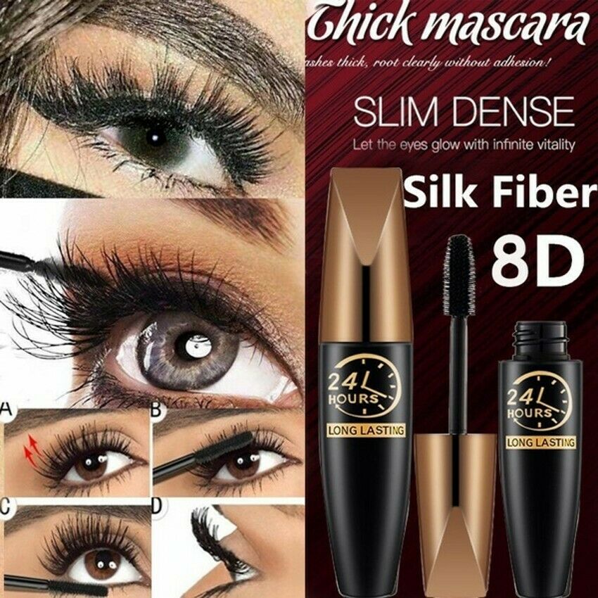 🔥2026 Hot Sale 49% OFF🎯4D Waterproof Silk Fibre Thick Lengthening Mascara