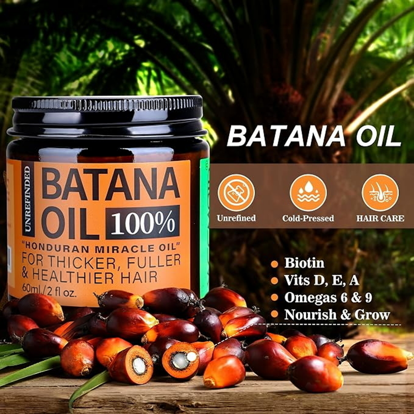 Batana Oil for Hair Growth,RawOrganic Batana Mask from Honduras