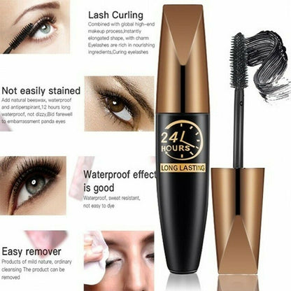 🔥2026 Hot Sale 49% OFF🎯4D Waterproof Silk Fibre Thick Lengthening Mascara